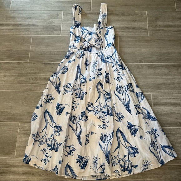 Reformation Frieda Linen Midi Dress NWOT - Picture 3 of 4